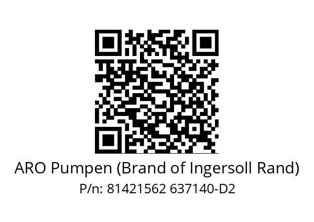   ARO Pumpen (Brand of Ingersoll Rand) 81421562 637140-D2