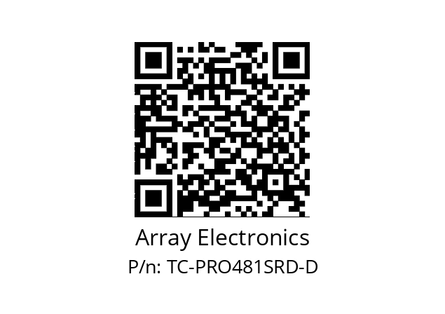   Array Electronics TC-PRO481SRD-D