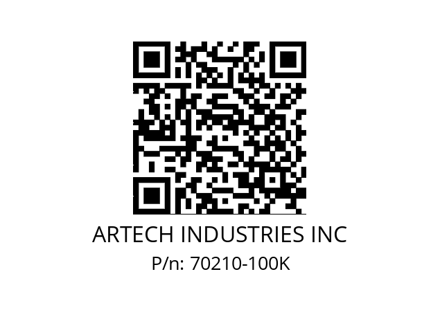   ARTECH INDUSTRIES INC 70210-100K