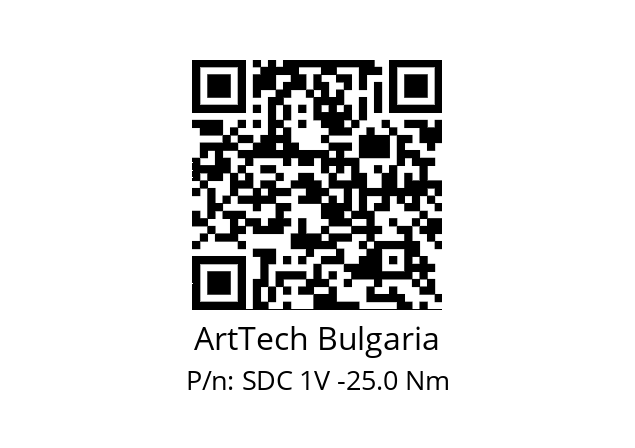   ArtTech Bulgaria SDC 1V -25.0 Nm