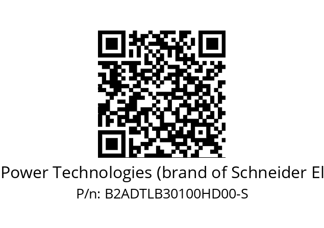   ASCO Power Technologies (brand of Schneider Electric) B2ADTLB30100HD00-S