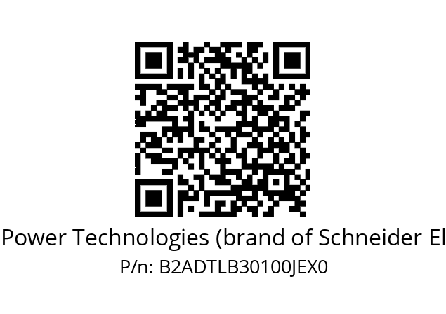   ASCO Power Technologies (brand of Schneider Electric) B2ADTLB30100JEX0