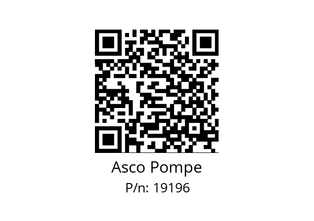   Asco Pompe 19196