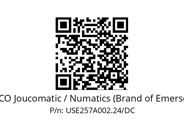   ASCO Joucomatic / Numatics (Brand of Emerson) USE257A002.24/DC