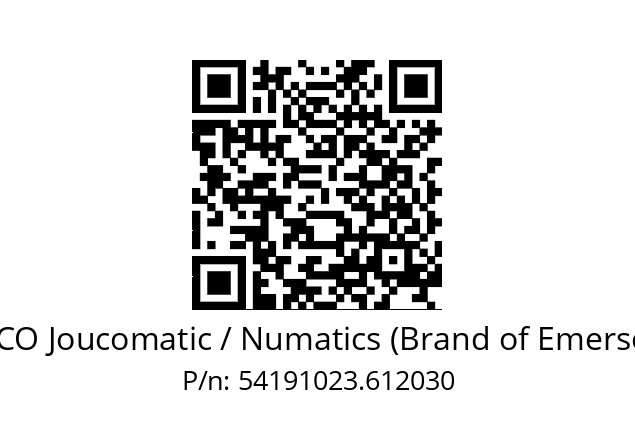   ASCO Joucomatic / Numatics (Brand of Emerson) 54191023.612030