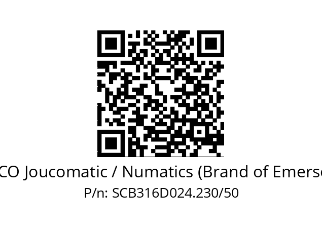   ASCO Joucomatic / Numatics (Brand of Emerson) SCB316D024.230/50