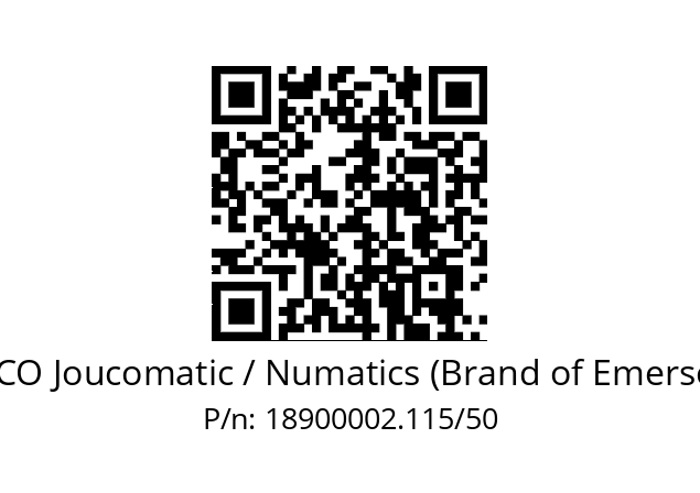   ASCO Joucomatic / Numatics (Brand of Emerson) 18900002.115/50