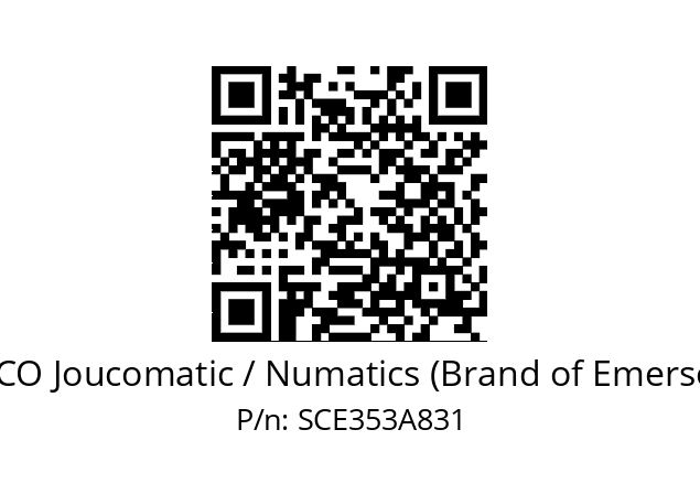   ASCO Joucomatic / Numatics (Brand of Emerson) SCE353A831