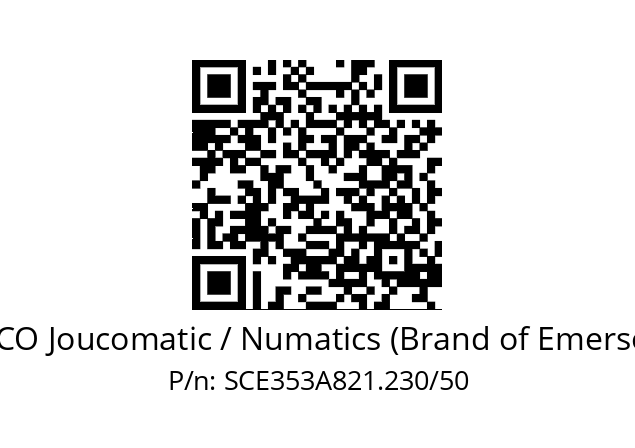   ASCO Joucomatic / Numatics (Brand of Emerson) SCE353A821.230/50