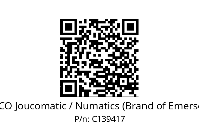   ASCO Joucomatic / Numatics (Brand of Emerson) C139417