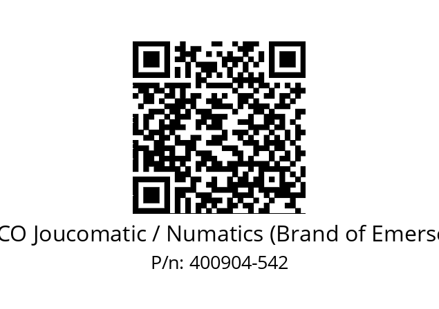   ASCO Joucomatic / Numatics (Brand of Emerson) 400904-542