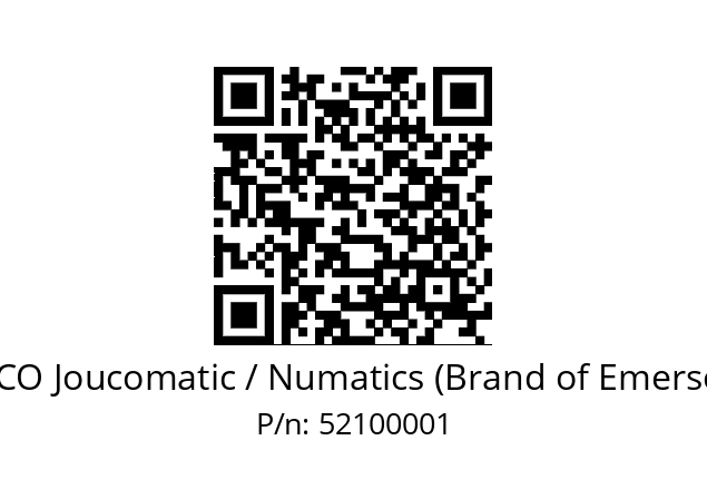   ASCO Joucomatic / Numatics (Brand of Emerson) 52100001