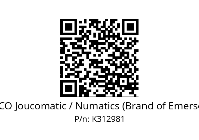   ASCO Joucomatic / Numatics (Brand of Emerson) K312981