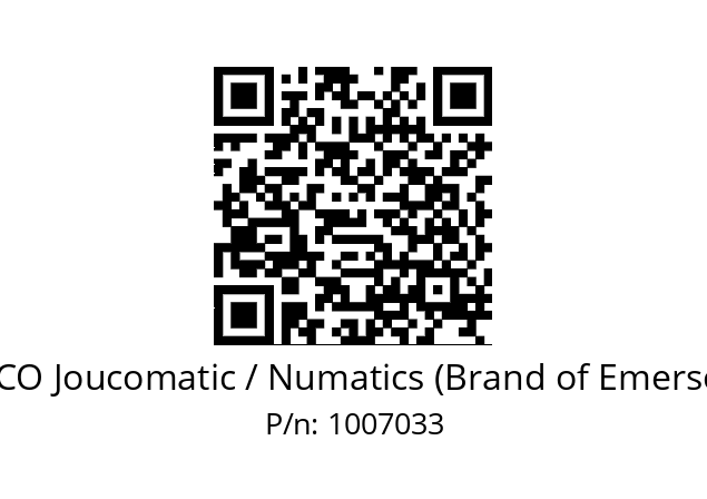   ASCO Joucomatic / Numatics (Brand of Emerson) 1007033