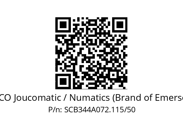   ASCO Joucomatic / Numatics (Brand of Emerson) SCB344A072.115/50