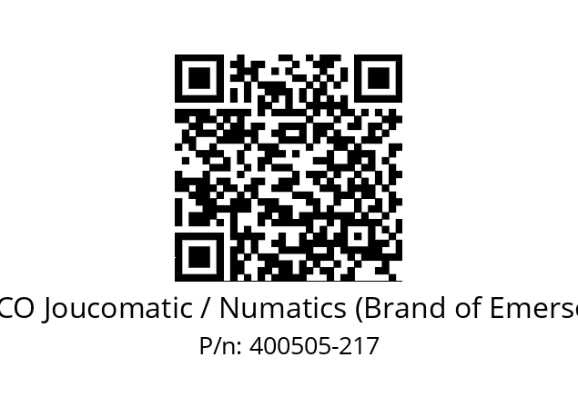   ASCO Joucomatic / Numatics (Brand of Emerson) 400505-217