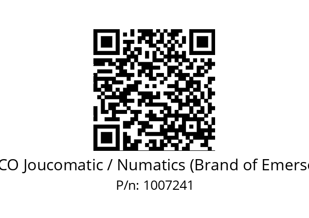   ASCO Joucomatic / Numatics (Brand of Emerson) 1007241