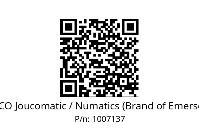   ASCO Joucomatic / Numatics (Brand of Emerson) 1007137