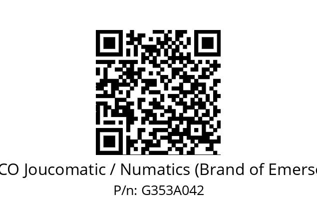   ASCO Joucomatic / Numatics (Brand of Emerson) G353A042