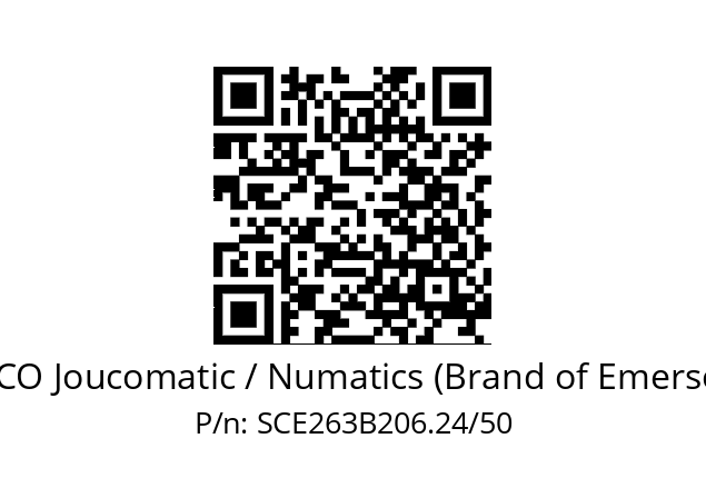   ASCO Joucomatic / Numatics (Brand of Emerson) SCE263B206.24/50