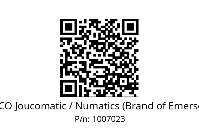   ASCO Joucomatic / Numatics (Brand of Emerson) 1007023