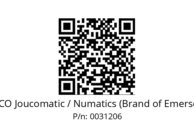   ASCO Joucomatic / Numatics (Brand of Emerson) 0031206