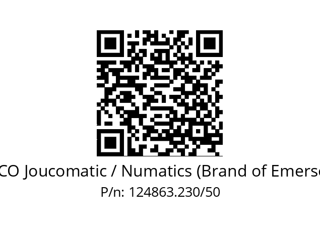   ASCO Joucomatic / Numatics (Brand of Emerson) 124863.230/50