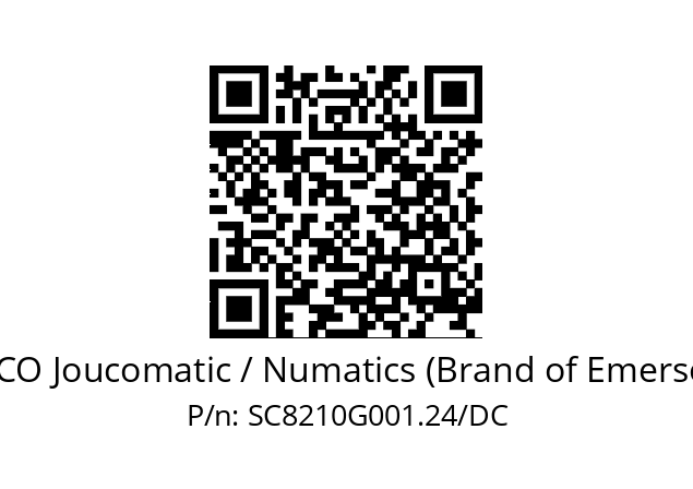   ASCO Joucomatic / Numatics (Brand of Emerson) SC8210G001.24/DC