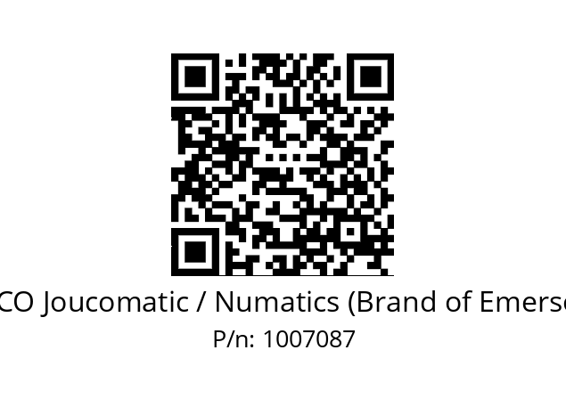   ASCO Joucomatic / Numatics (Brand of Emerson) 1007087