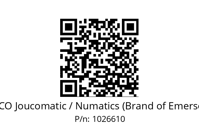   ASCO Joucomatic / Numatics (Brand of Emerson) 1026610