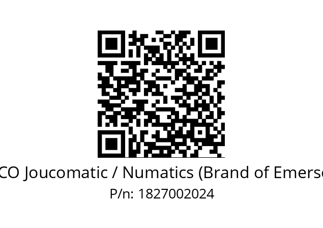   ASCO Joucomatic / Numatics (Brand of Emerson) 1827002024