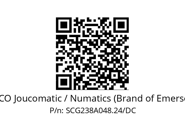   ASCO Joucomatic / Numatics (Brand of Emerson) SCG238A048.24/DC