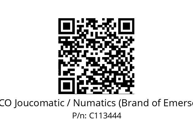   ASCO Joucomatic / Numatics (Brand of Emerson) C113444