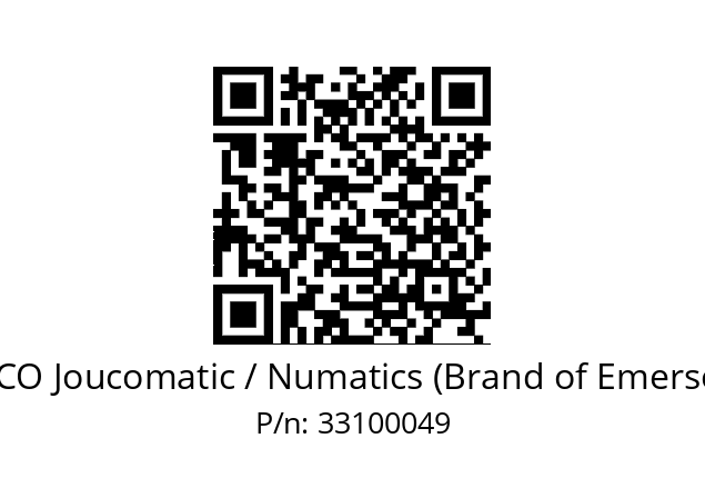   ASCO Joucomatic / Numatics (Brand of Emerson) 33100049