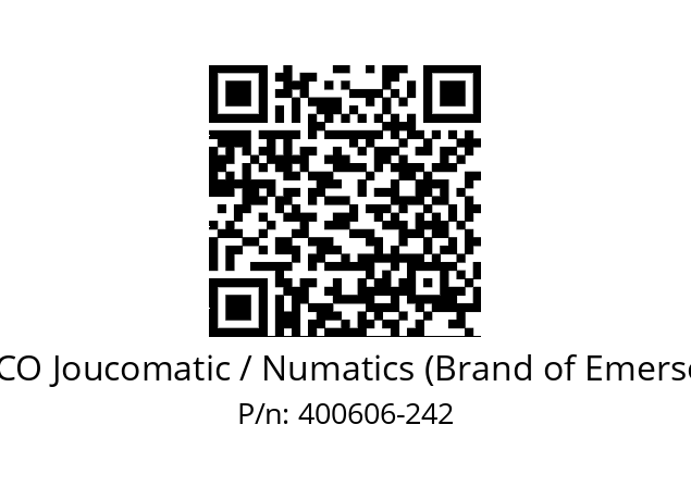   ASCO Joucomatic / Numatics (Brand of Emerson) 400606-242