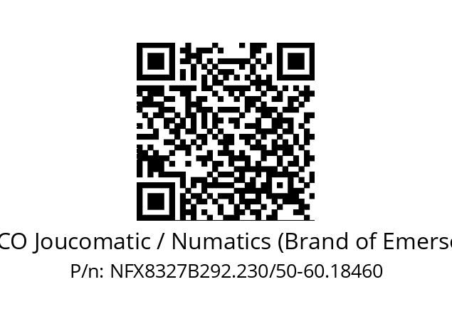   ASCO Joucomatic / Numatics (Brand of Emerson) NFX8327B292.230/50-60.18460