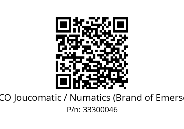   ASCO Joucomatic / Numatics (Brand of Emerson) 33300046