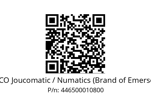   ASCO Joucomatic / Numatics (Brand of Emerson) 446500010800