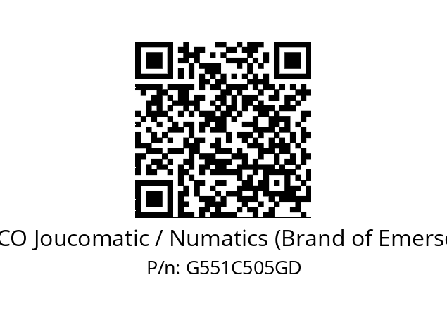   ASCO Joucomatic / Numatics (Brand of Emerson) G551C505GD