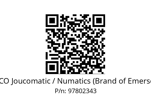   ASCO Joucomatic / Numatics (Brand of Emerson) 97802343