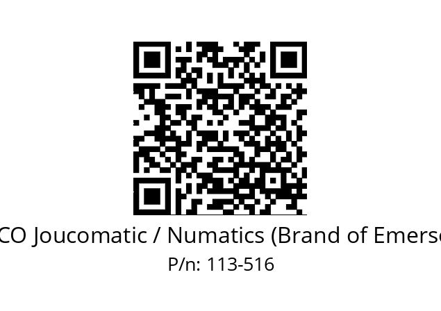   ASCO Joucomatic / Numatics (Brand of Emerson) 113-516