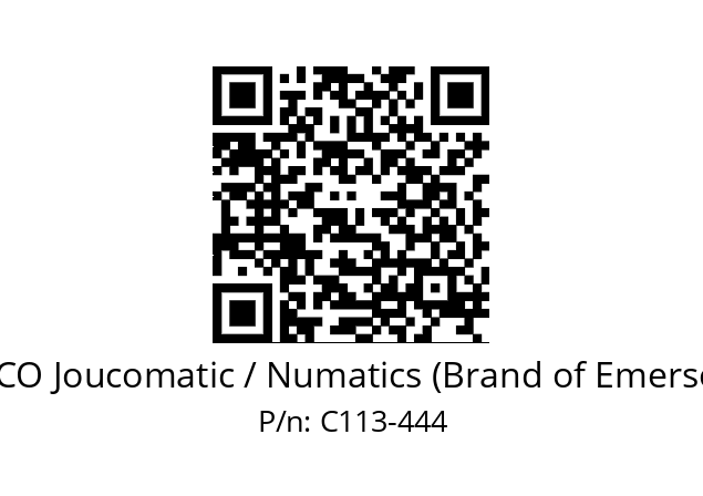   ASCO Joucomatic / Numatics (Brand of Emerson) С113-444