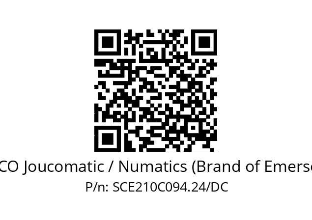   ASCO Joucomatic / Numatics (Brand of Emerson) SCE210C094.24/DC