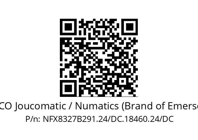   ASCO Joucomatic / Numatics (Brand of Emerson) NFX8327B291.24/DC.18460.24/DC