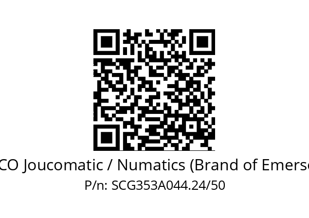   ASCO Joucomatic / Numatics (Brand of Emerson) SCG353A044.24/50