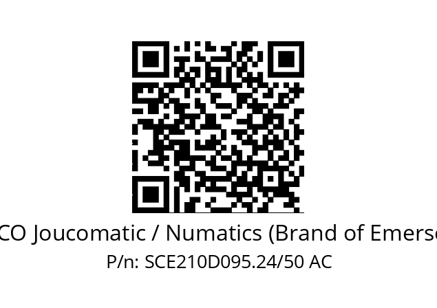   ASCO Joucomatic / Numatics (Brand of Emerson) SCE210D095.24/50 AC