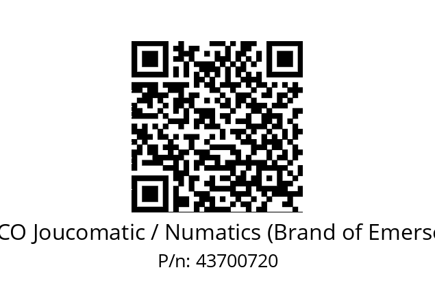   ASCO Joucomatic / Numatics (Brand of Emerson) 43700720