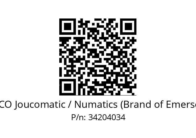   ASCO Joucomatic / Numatics (Brand of Emerson) 34204034