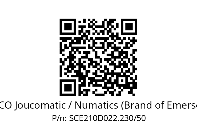   ASCO Joucomatic / Numatics (Brand of Emerson) SCE210D022.230/50