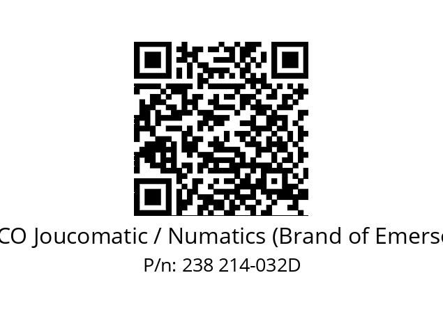   ASCO Joucomatic / Numatics (Brand of Emerson) 238 214-032D